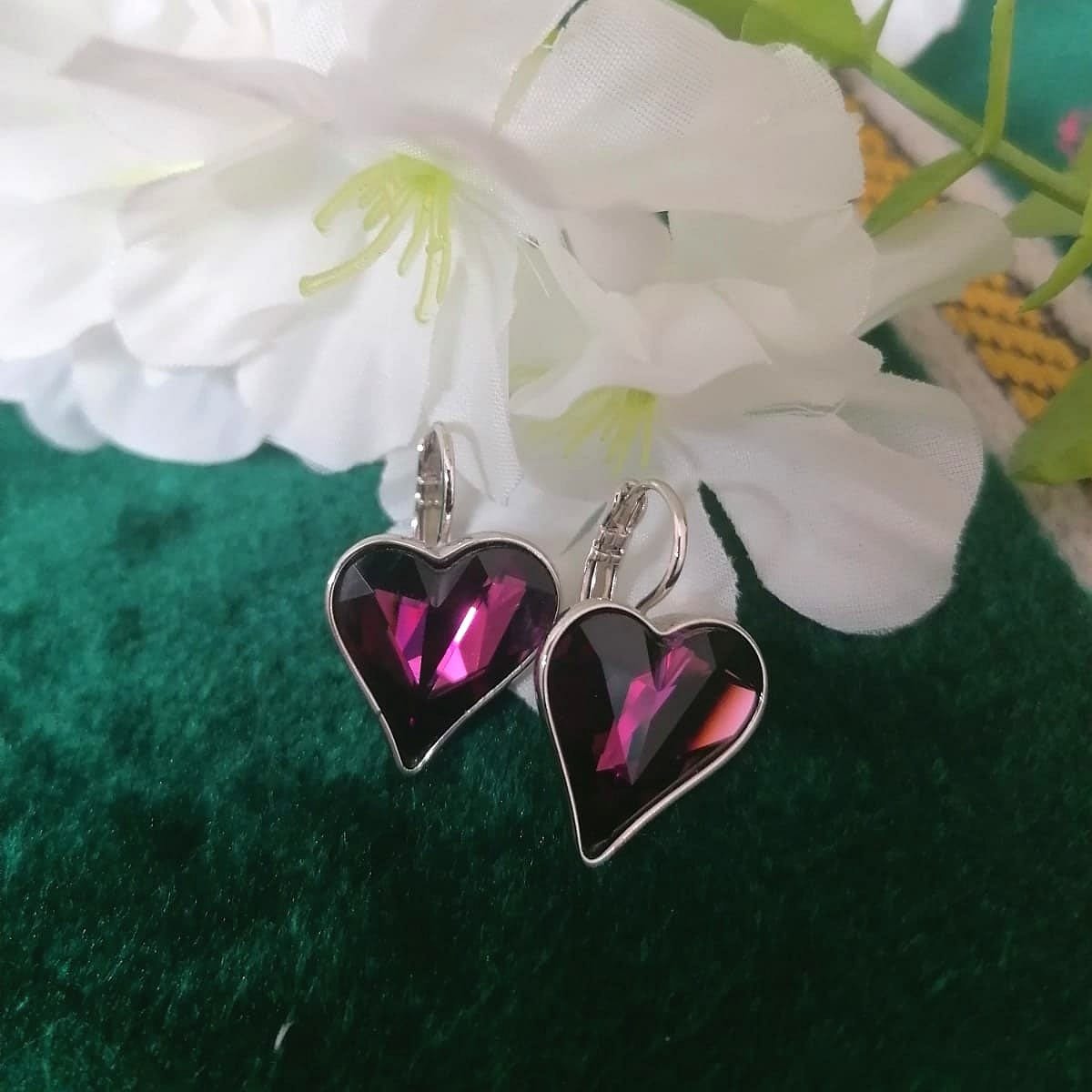 Purple Medium Earring