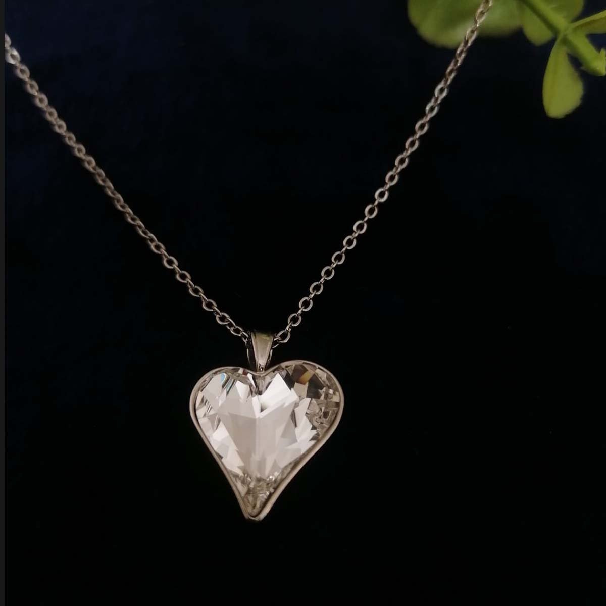 Swarovski Elegent Love White Medium Pendent