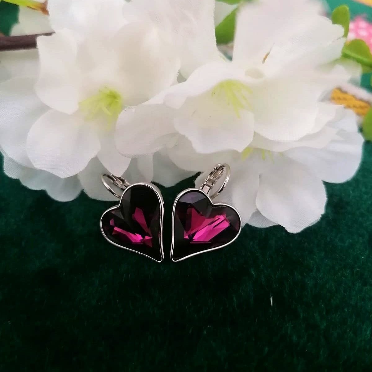 Purple Medium Earring