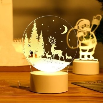 Snow Deer 3D LED Night Lights